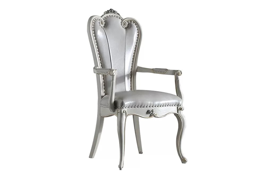 Classical high-backed dining chairs carved armchairs French furniture set